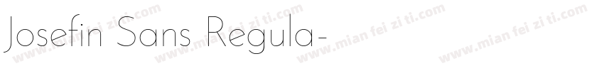 Josefin Sans Regula字体转换